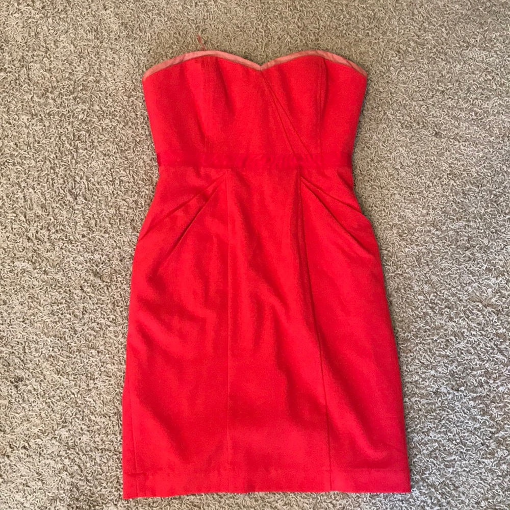 Bcbg red mini dress